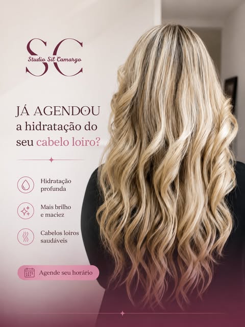 Conteúdo sobre hidratação de cabelos loiros